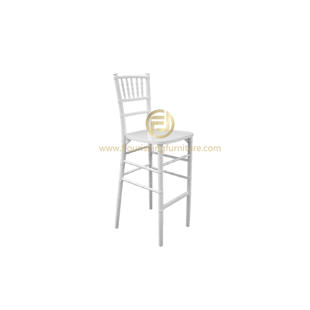 Banquet white wood barstool chiavari tiffany high chair