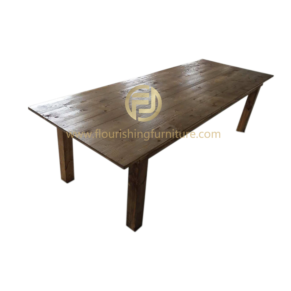PrevNext Solid wood dining farm tables for restaurant