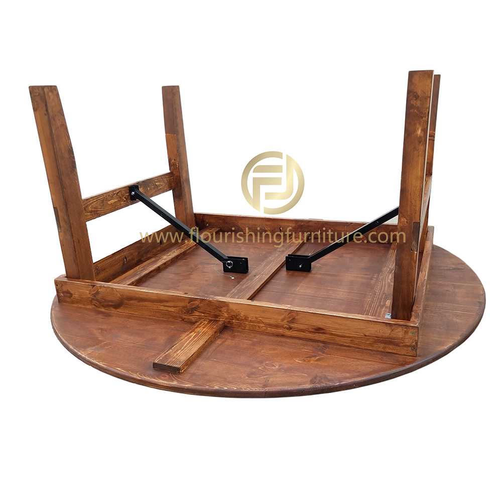 Solid wood dining farm tables for restaurant