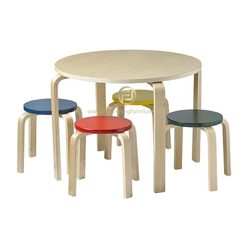 stool chair and table set