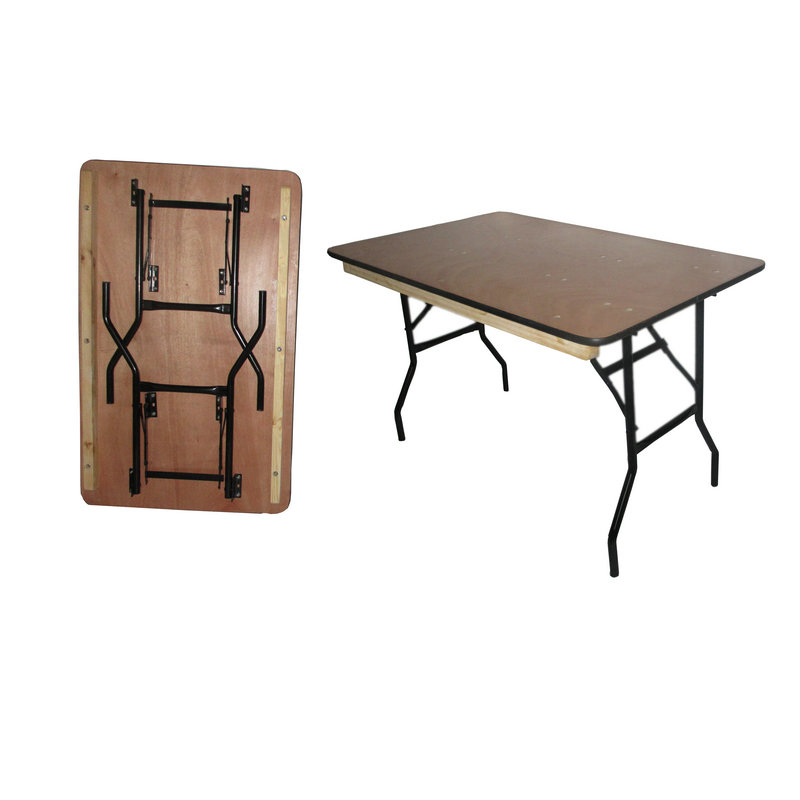 Plywood rectangle folding banquet table with PVC edge
