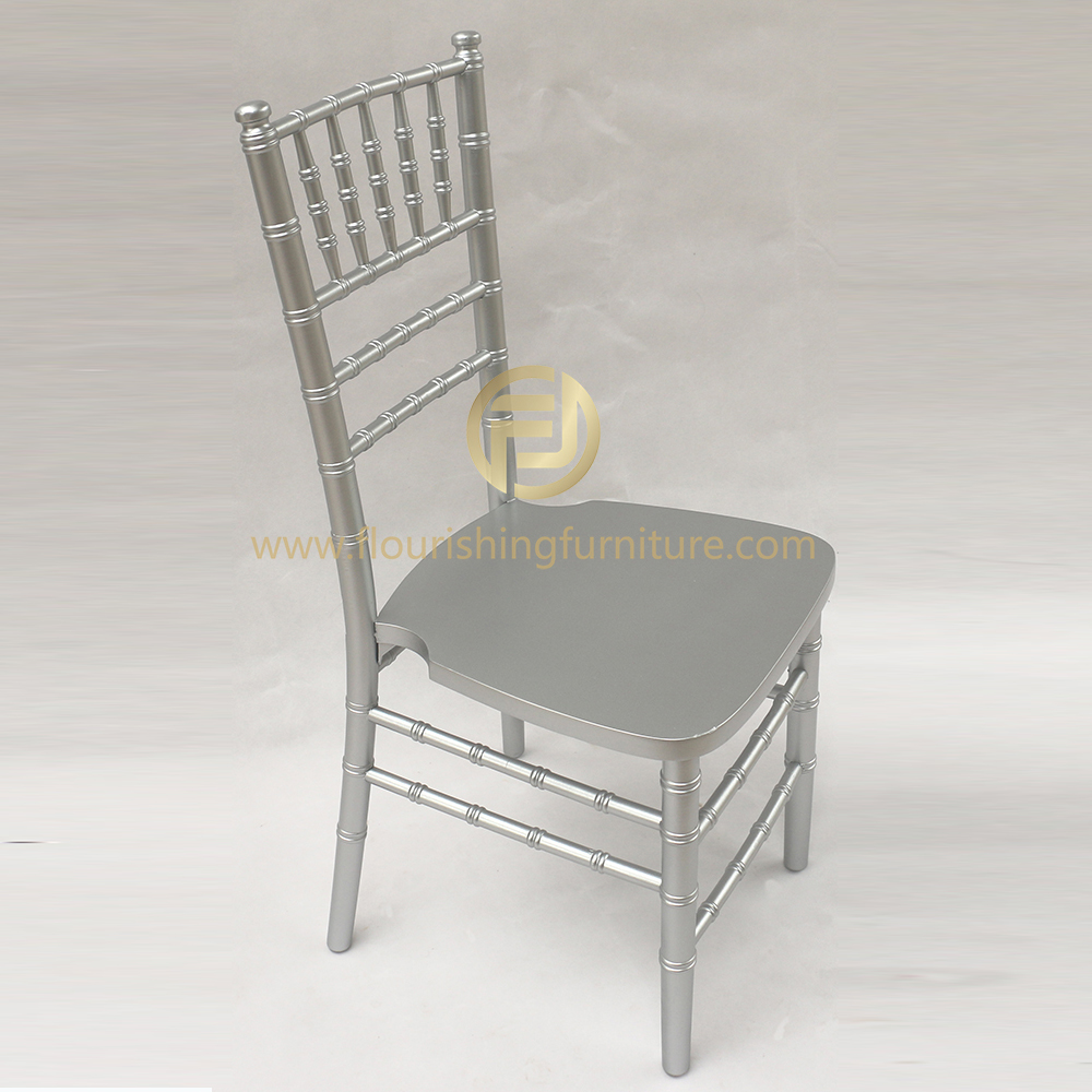 stackable banquet  silver wood chiavrai event chair