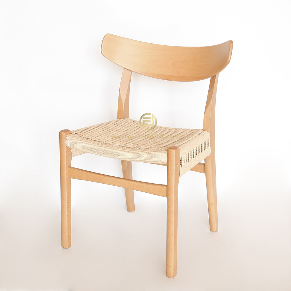 Large back with rope woven seat