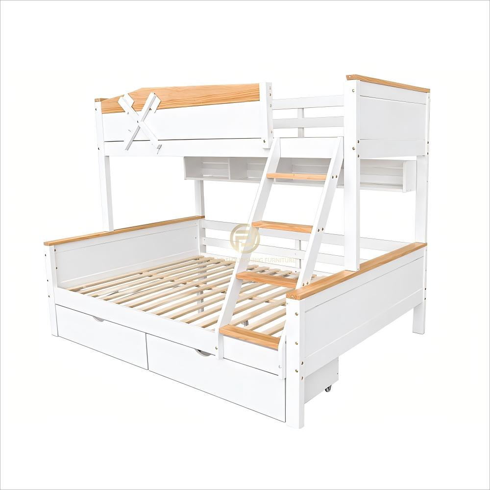 Kid bed bunk with storage